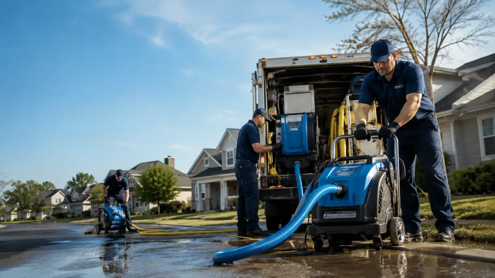 Flood Damage Cleanup in Schofield Barracks, HI